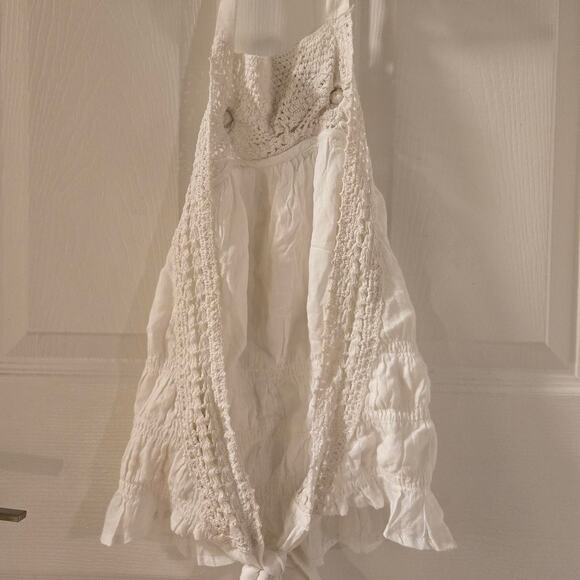 Free People White Halter Crop Top - Picture 3 of 4